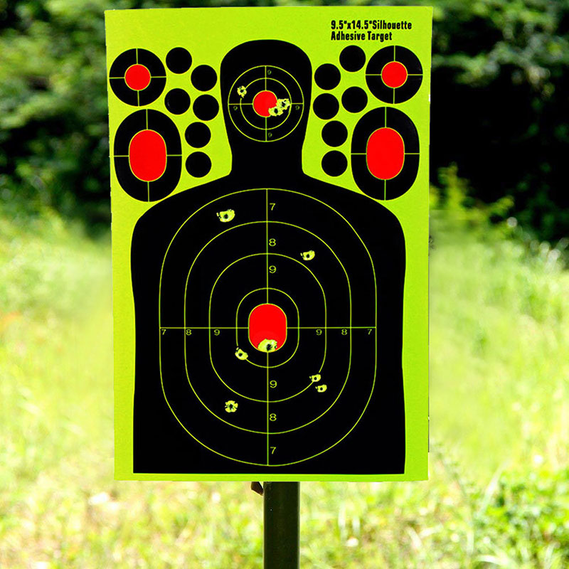 10/20pcs Shooting Targets With Reactive Self-Stick Splatter Paper