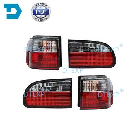 4 pieces kit Full set Tail Light for DELICA L400 Warning Lamp for van Tail lamps WITH BULB Rear PD8W Warning Lights PE8W ► Photo 1/6