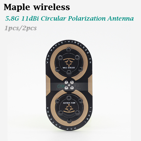 1PCS/2PCS Maple wireleless Leaf 5.8G 11dBi Circular Polarization Antenna RHCP /SMA /for DIY FPV racing drone VTX ► Photo 1/3