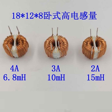 Magnetic ring common mode inductor choke filter 18128 6.8 / 10 / 15mH higher case inductance Horizontal ► Photo 1/1