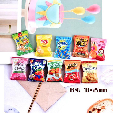 10/20pcs Pretend Play Miniature Dollhouse Kitchen Food Mini Simullation Potato Chips Bottle for blyth barbies ob11 bjd Doll Toy ► Photo 1/6