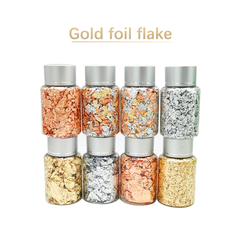 Foil Flakes Gold Foil Flakes Silver Foil Flakes Copper Foil Flakes