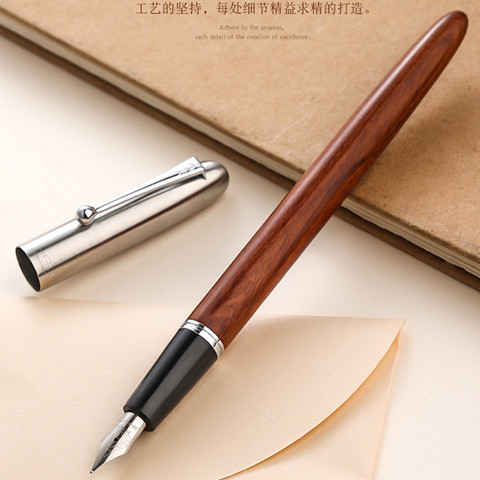 Jinhao 51A Wood Fountain Pen Ink Pen Calligraphy Pen EF/F Nib Stationery Office school supplie ► Photo 1/5