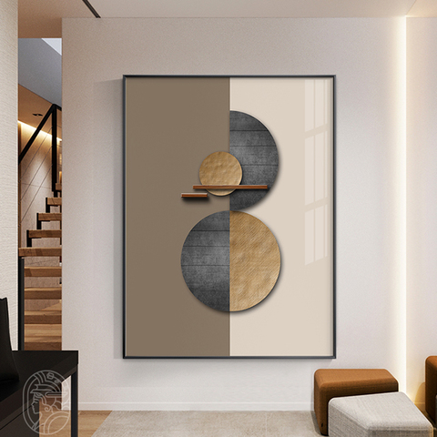 Abstract Geometric Wall Art Color Block Canvas Painting Minimalism Poster Print Modern Wall Pictures for Living Room Home Decor ► Photo 1/6