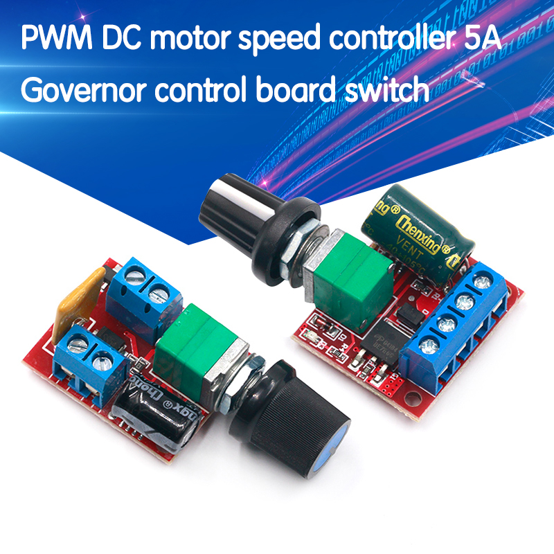 A Mini DC Motor PWM Speed Controller 4.5V-35V Speed Control Switch LED Dimmer 