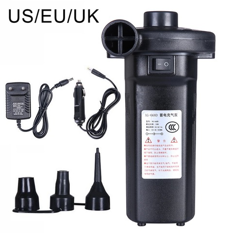 New Electric Air Pump Inflator 110V-240V Battery Rechargable Air Compressor For Mattress Boat Inflatable Pool Raft Bed Boat Toy ► Photo 1/6