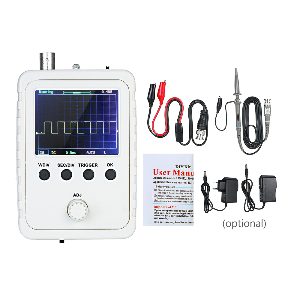 DSO FNIRSI-150 15001K 15002K DIY Digital Oscilloscope Kit With Housing 