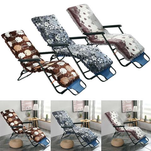 Solid long Cushion Mat For Recliner Rocking Rattan Chair Folding Thick  Garden Sun Lounge Seat Cushion Sofa Tatami Mat No Chair