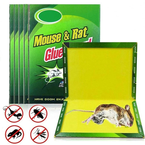 5 PCS Home Strong Sticky Mouse Board Strong Viscose Mouse Stickers Environmentally Friendly Non-toxic Mouse Trap Rodent Board ► Photo 1/6