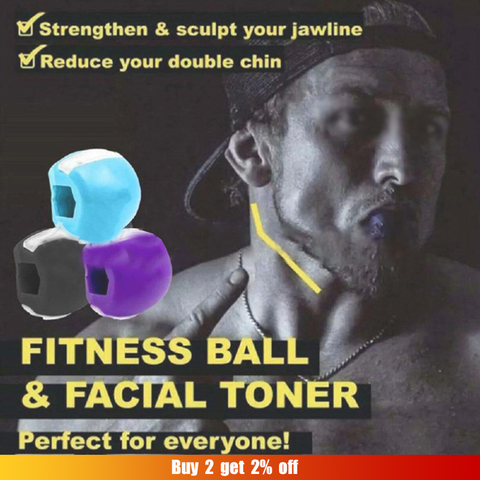 Hot Sale Jaw Muscle Exerciser Balls Mandibular Trainer Food Grade Silica Gel Jawline Neck Simulator Fitness Ball Facial Toner ► Photo 1/6