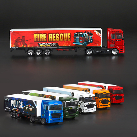 HO 1:87 Toy Truck Model Van Transporter Vehicle Car Building Scenery Layout Christmas Birthday Gifts Collection Decoration 2pcs ► Photo 1/1