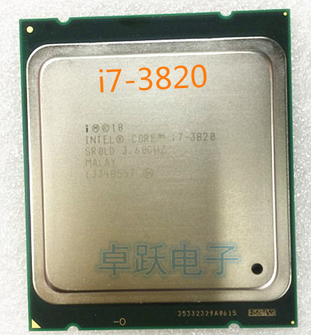FREE SHIPPING I7-3820 I7 3820 CPU Processor 3.6GHz LGA 2011  Quad Core scrattered pieces ► Photo 1/1