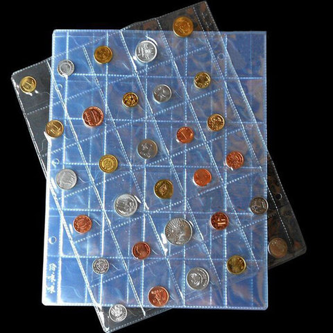 10PCS/Lot Album Pages 300 Pockets Coin Album Page Coins Collections for coin<33mm album Postage Stamp Commemorative Coin Pockets ► Photo 1/5