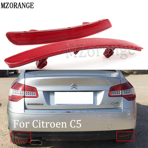 Rear Bumper Reflector Light For Citroen C5 2010 2011 2012  Tail Stop Brake light No Bulb Fog Lamp Warning Light Brake Parking ► Photo 1/6