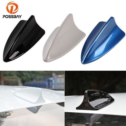 POSSBAY Car Shark Fin Antenna Auto Decoration Aerials Roof Antennas Sticker for BMW/Honda/Toyota/Hyundai/Kia/Nissan Car Stylingr ► Photo 1/6