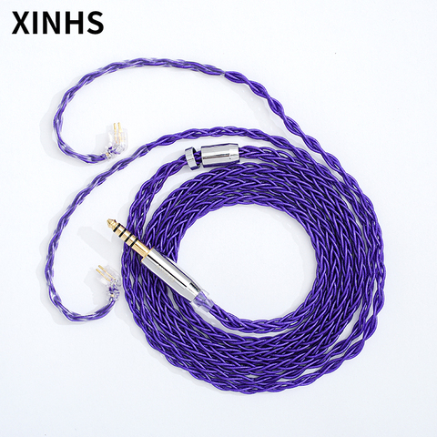 MMCX/0.78mm 2 Pin/QDC/TFZ High-end Headphone Cable 8 Core Silver Foil Earphones Wire For SE846 SE535 UE900S ED12 TRN live 1 ► Photo 1/6