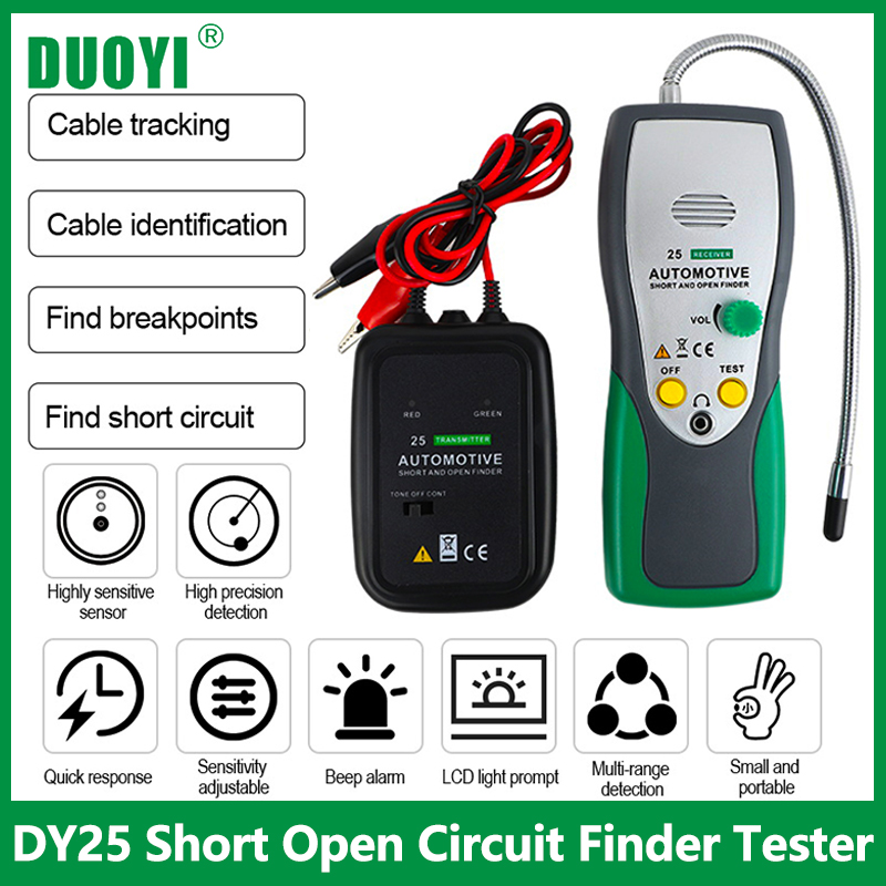 Automotive Open and Short Circuit Tester DC 6-42V Cable Tracker
