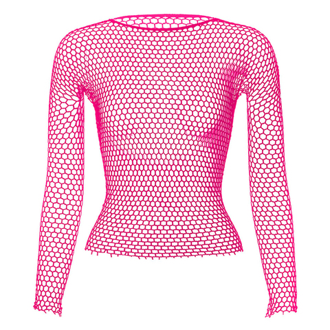 Top Selling Hollow Out Ladies Tops Babydoll Slutty Clothes Pajamas Sexy Fishnet Perspective Long Sleeve Underwear Women ► Photo 1/6