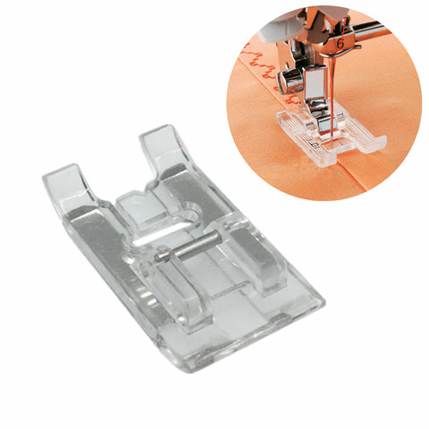 Clear Open Snap-on Satin Stitch Presser Foot For Domestic Household Multi-function Sewing Machine Accessories 5BB5171-1 ► Photo 1/4