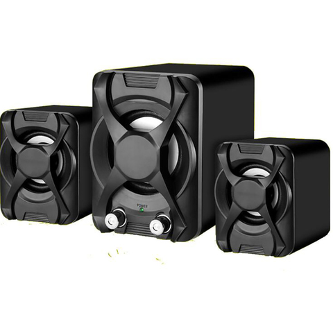 Mini Computer Speaker USB Wired Combination Speaker Colorful Bass Stereo Music Player Subwoofer Speaker for Desktop Laptop ► Photo 1/4