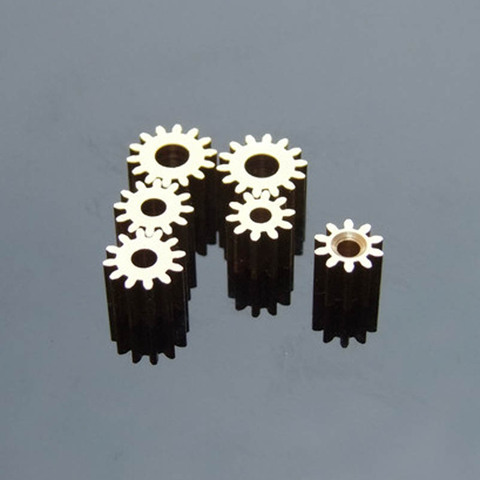 165A 0.5M Copper Gears 9mm Diameter 16 Tooth 4.97mm Shaft Hole for 755/ 775 Motor Spindle Axis Gear ► Photo 1/1