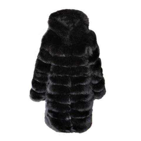 Women Winter Mink Coats Long Sleeve Faux Fur Coat Jacket With Hooded Thick Warm Fur Coat Jacket Outerwear Fake Fur Jacket ► Photo 1/6