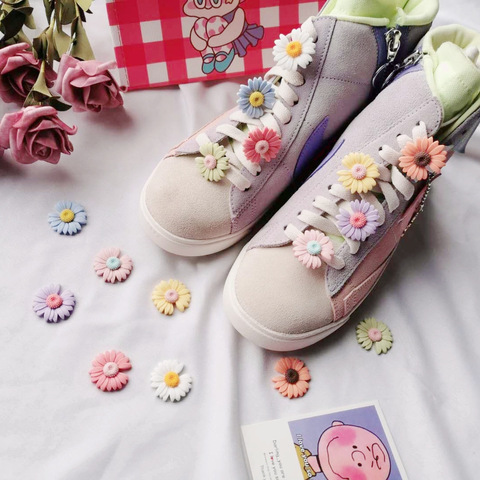 1pcs DIY Flowers Shoe Buckle Girls And Children's DIY Shoes Accessories Trend Creative Shoelaces Decorative Shoes Accessories ► Photo 1/6