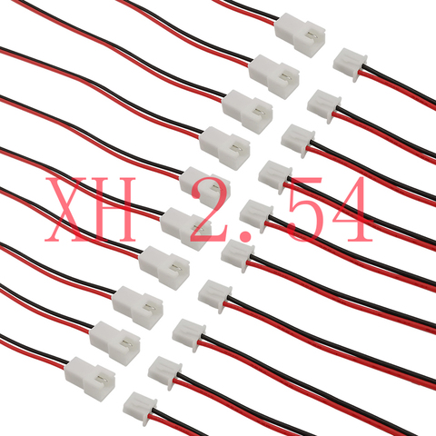 20/10/5Pieces JST XH 2.54 mm Pitch 2 Pin Male and Female Jack Wire Cable Connector JST 2P Plug Socket Cables Length 20cm 26AWG ► Photo 1/6