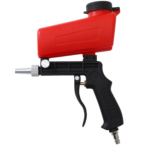 WENXING 90psi Portable Gravity Sandblasting Gun Pneumatic tool Small Sand Blasting spray gun Adjustable Sandblaster ► Photo 1/6