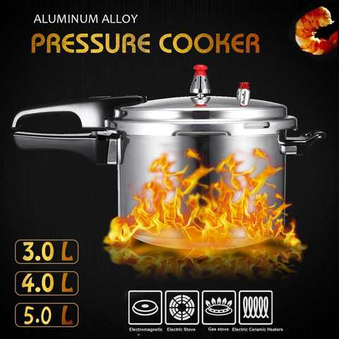 Aluminium Alloy Kitchen Pressure Cooker Gas Stove Cooking Energy-saving Safety Protection Outdoor Camping Cookware ► Photo 1/6