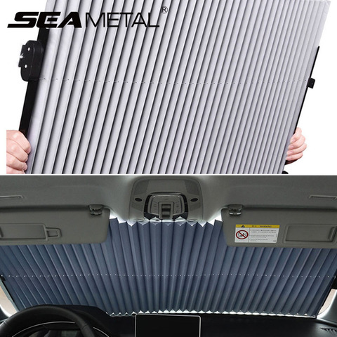 Car Windshield Curtain Retractable Set Folding Car Sunshade Cover Reflective Film Curtains Anti-UV Car Sun Shade 45cm/65cm/70cm ► Photo 1/6