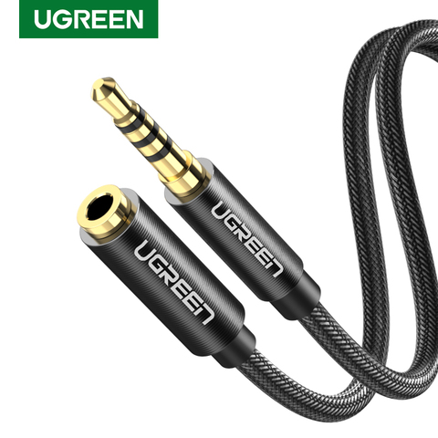 UGREEN 3.5mm Male to Female Extension Cable with Microphone Stereo Audio Adapter Compatible for iPhone iPad Smartphones Tablet ► Photo 1/6