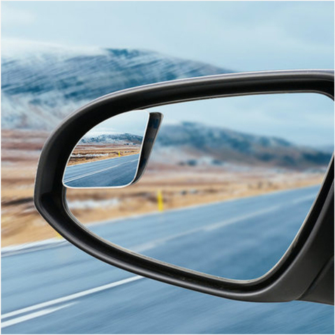 2pcs Car 360 Degree Framless Blind Spot Mirror Wide Angle Sector Convex Mirror Sector Side Blindspot Rearview Parking Mirror ► Photo 1/6