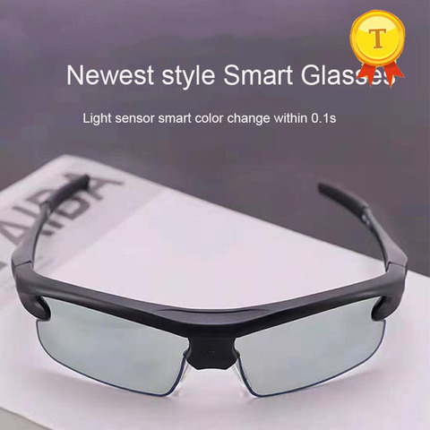 luxury no battery no button free hand eyeglasses driving Men Polarized sunglasses intelligent color change smart glasses woman ► Photo 1/6