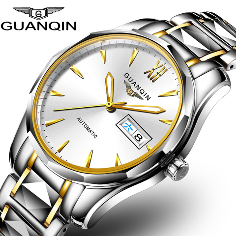 GUANQIN Watch men Japan NH36 Movement Automatic men Mechanical  watches Sapphire top brand luxury waterproof Relogio Masculino ► Photo 1/6