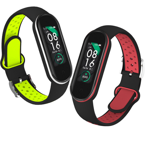 Strap For Mi band 5 4 3 Strap breathable bracelet for mi band 4 3 bracelet miband 3 4 sport strap for XiaoMi mi band 3 4 5 Strap ► Photo 1/6