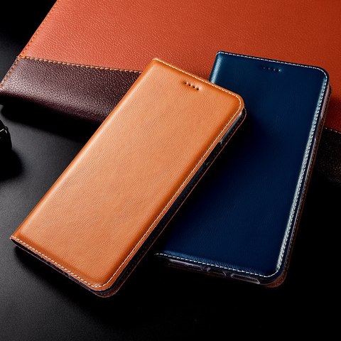 Genuine Leather Flip Case For Sony Xperia Z1 Z2 Z3 Z5 Compact X XA XA1 XA2 Ultra XZ XZ1 XZS XZ2 XZ3 L1 L2 L3 1 Cover Coque Card ► Photo 1/6