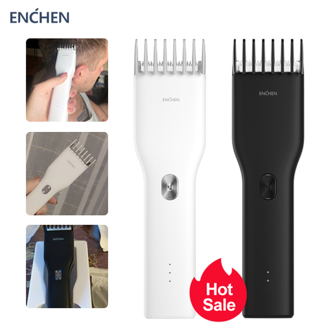 ENCHEN Men's Electric Hair Clippers Cordless Clippers Cutter Adult Razors Kids Professional Trimmers With Adjustable Comb ► Photo 1/6
