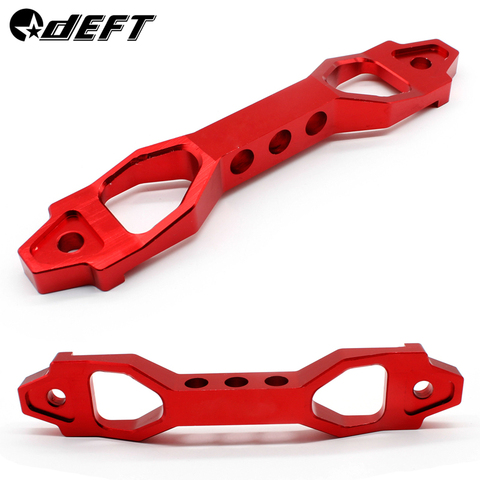 DEFT 233mm/200mm Aluminum Red Billet Aluminum Car Battery Tie Down Mount Bracket Holder Bar with Logo for Honda Civic ► Photo 1/6