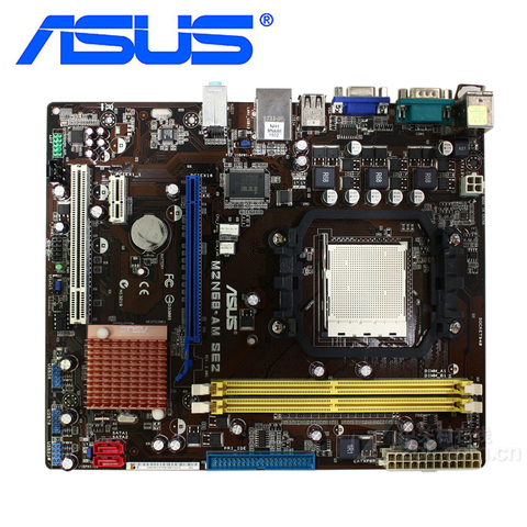 For AMD Motherboard NVIDIA GeForce 7025 630a ASUS M2N68-AM SE2 Motherboard DDR2 M2N68 AM SE 2 Desktop Mainboard Systemboard Used ► Photo 1/6