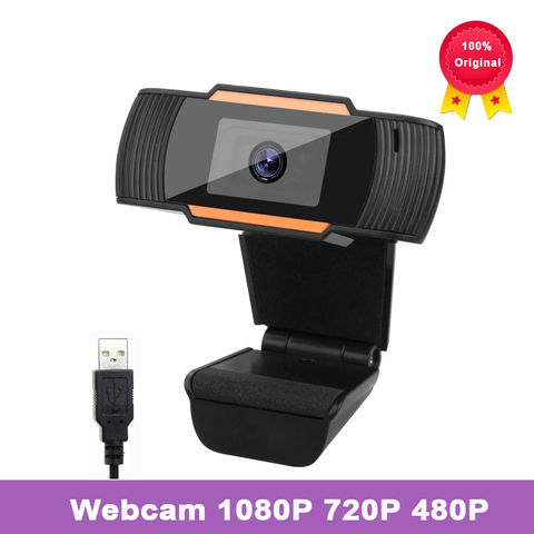 Webcam 1080P 720P 480P Full HD Web Camera Built-in Microphone Rotatable USB Plug Web Cam For PC Computer Mac Laptop Desktop ► Photo 1/1