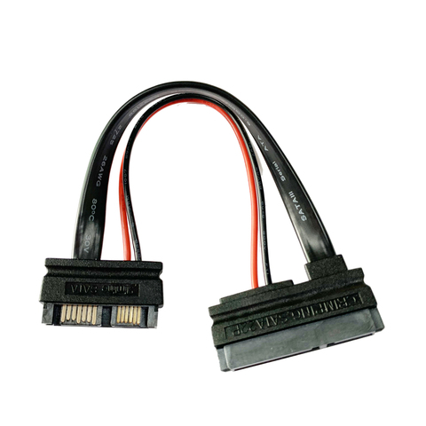 13-pin SATA male to 22-pin SATA female cable adapter-SATAIII cable 6-inch Slimline ► Photo 1/6