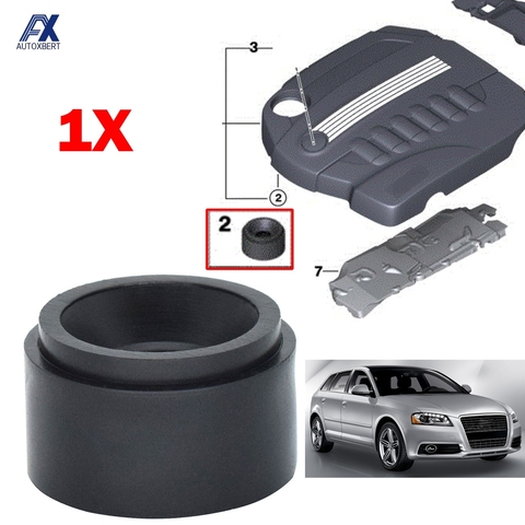 Black Car Engine Rubber Mount Bushing For Audi A1 A3 A4 A5 A6 A7 A8 Q5 Q7 Cover Clip Grommet Support bungs ► Photo 1/6