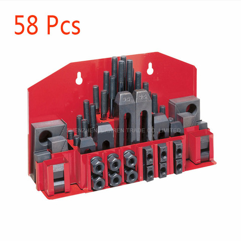 Milling Machine Clamping Set 58pcs Mill Clamp Kit Machine Tool Vice Milling Machine Accessories Set M12 ► Photo 1/6