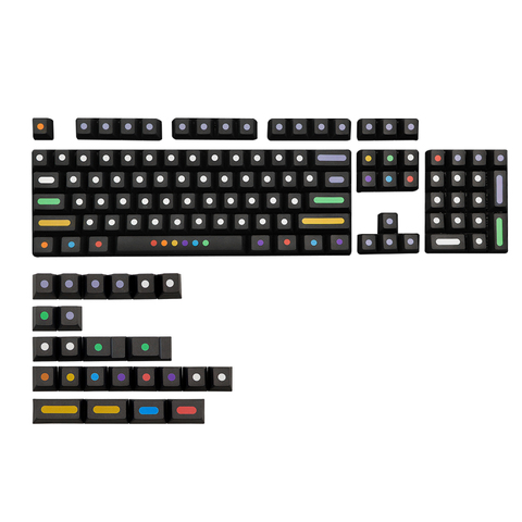 128 Keys/set Dots Keycaps Cherry Profile PBT Key Caps For MX Switch Mechanical Keyboard Dye Sublimation Key Cap ► Photo 1/6