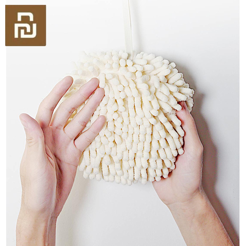 Xiaomi Hand Towel Ball Super Absorbent Quick Drying Prevent Bacterial Growth Soft To The Touch Kitchen Bathroom Household Life ► Photo 1/6