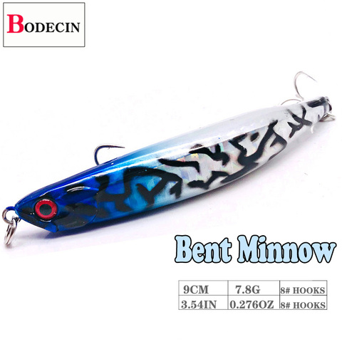 Floating Bent Jerkbait Minnow Crankbaits Artificial/Fake Bait For Fishing Lure Tackle Wobbler Pike Carp Swimbait Topwater Sea ► Photo 1/6