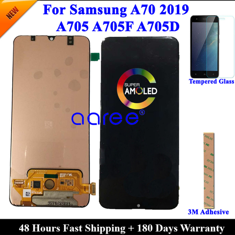 Super AMOMLED  LCD  For Samsung A70 2022 A705 LCD A70 lcd For Samsung A70 A705 LCD Screen Touch Digitizer Assembly ► Photo 1/4