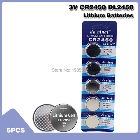 5pcs 3V CR 2450 CR2450 Lithium Batteries KCR2450 5029LC LM2450 Button Cell Coin Battery For Watch Electronic Toy Remote ► Photo 1/6