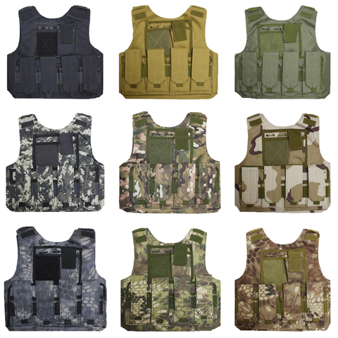 Children Outdoor CS Shooting Protection Gear Vest Kid Military Combat Training Camping Hunting Multi-function Tactical Waistcoat ► Photo 1/6